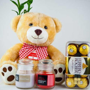 soft-teddy-bear-and-candles-with-ferrero-rocher